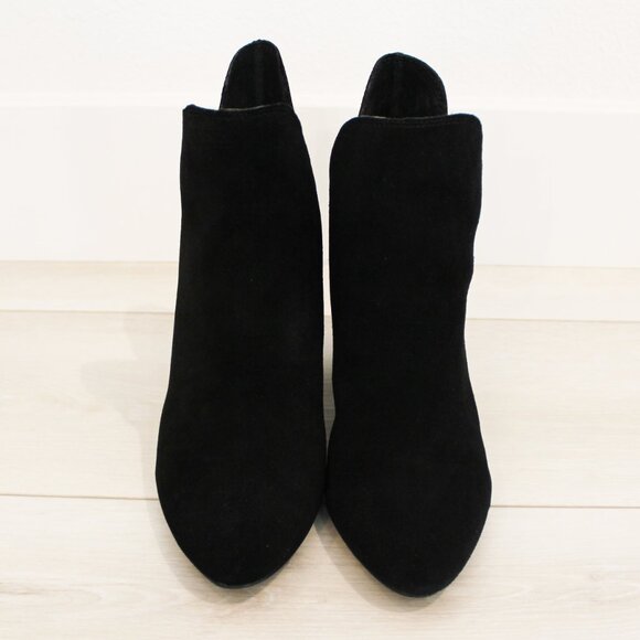 NEW Steve Madden Rookie Black Suede Side Notch Fashion Booties w/ Box, Size 6.5 - Picture 7 of 11